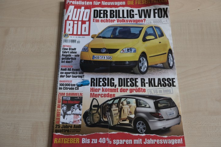 Deckblatt Auto Bild (12/2005)